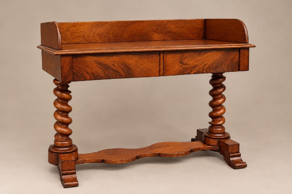 a victorian serpentine fronted washstand c1880
